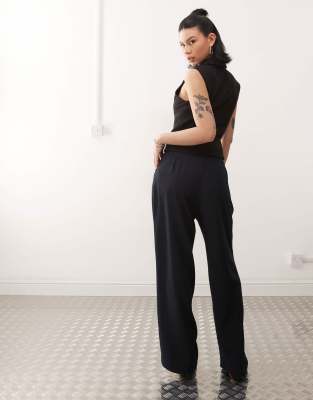 MOTEL NALA SLOUCHY WIDE LEG LOW RISE PANTS 