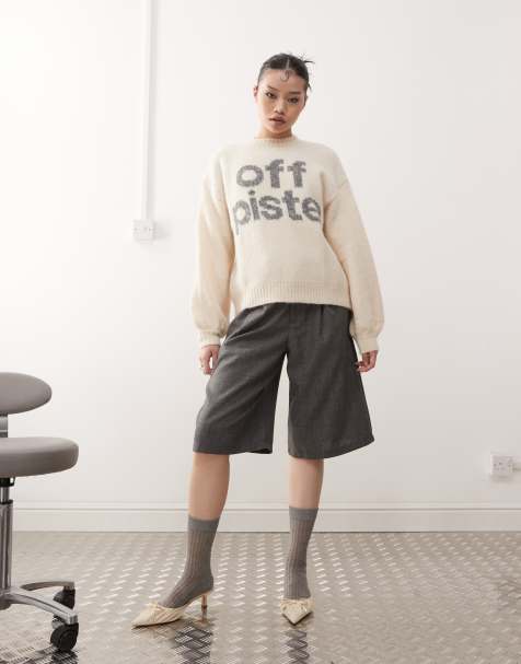 Motel Namari off-piste fluffy jumper in cream - view 1