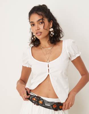 Motel Norya Puff Sleeve Blouse