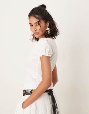MOTEL NORYA PUFF SLEEVE BLOUSE 