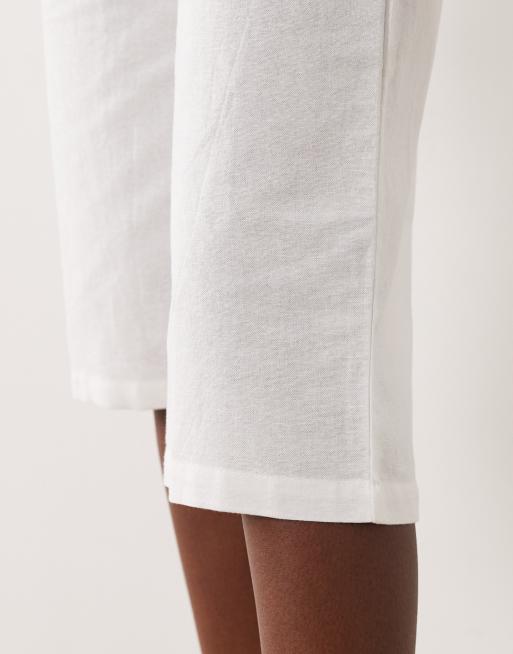 Motel Oren capribukser med nitter i taljen i ivory, 5 af 5