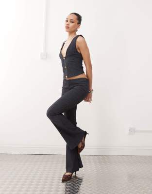 MOTEL ORIA DENIM VEST TOP 