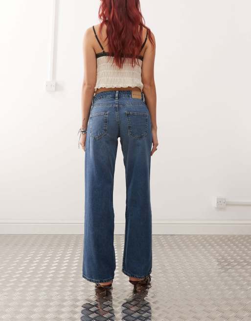 Motel - Parallel - Jeans a vita bassa blu medio vissuto, 3 di 5