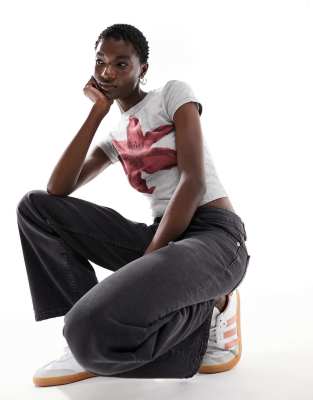 Motel Motel parallel leg low rise jeans in vintage black