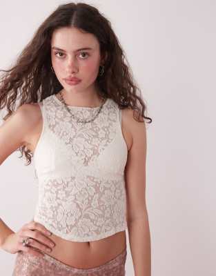 Motel Polovina Stretch Lace Tank Top