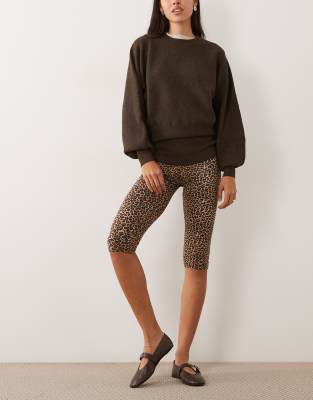 Motel Priu Capris In Brown