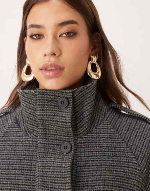Motel Ravari belted trench coat in gray