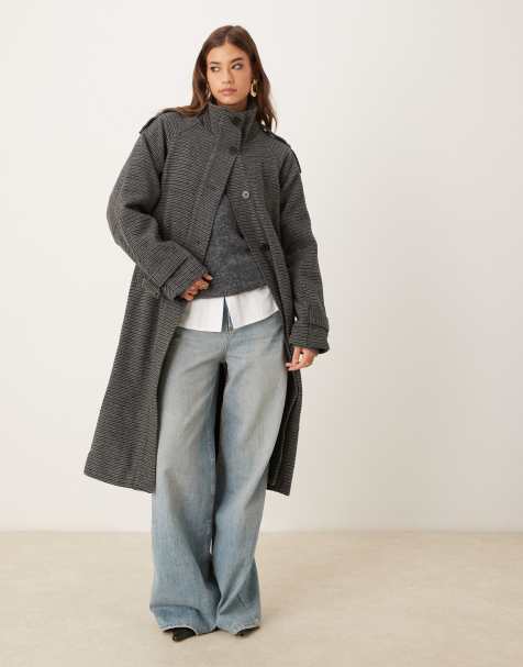 Motel Ravari belted trench coat in grey - view 1