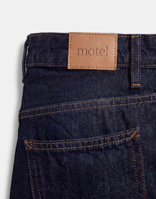 Motel – Roomy – Indigoblå jeans med extra vida ben och låg midja, 8 av 9