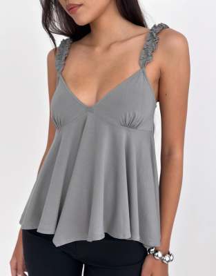 Motel - Sable - Top fluide - Gris