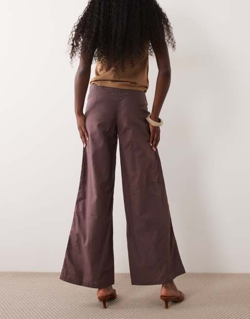 Motel – Sadasi – Hose in Taupe-Braun mit niedrigem Bund, 5 von 5