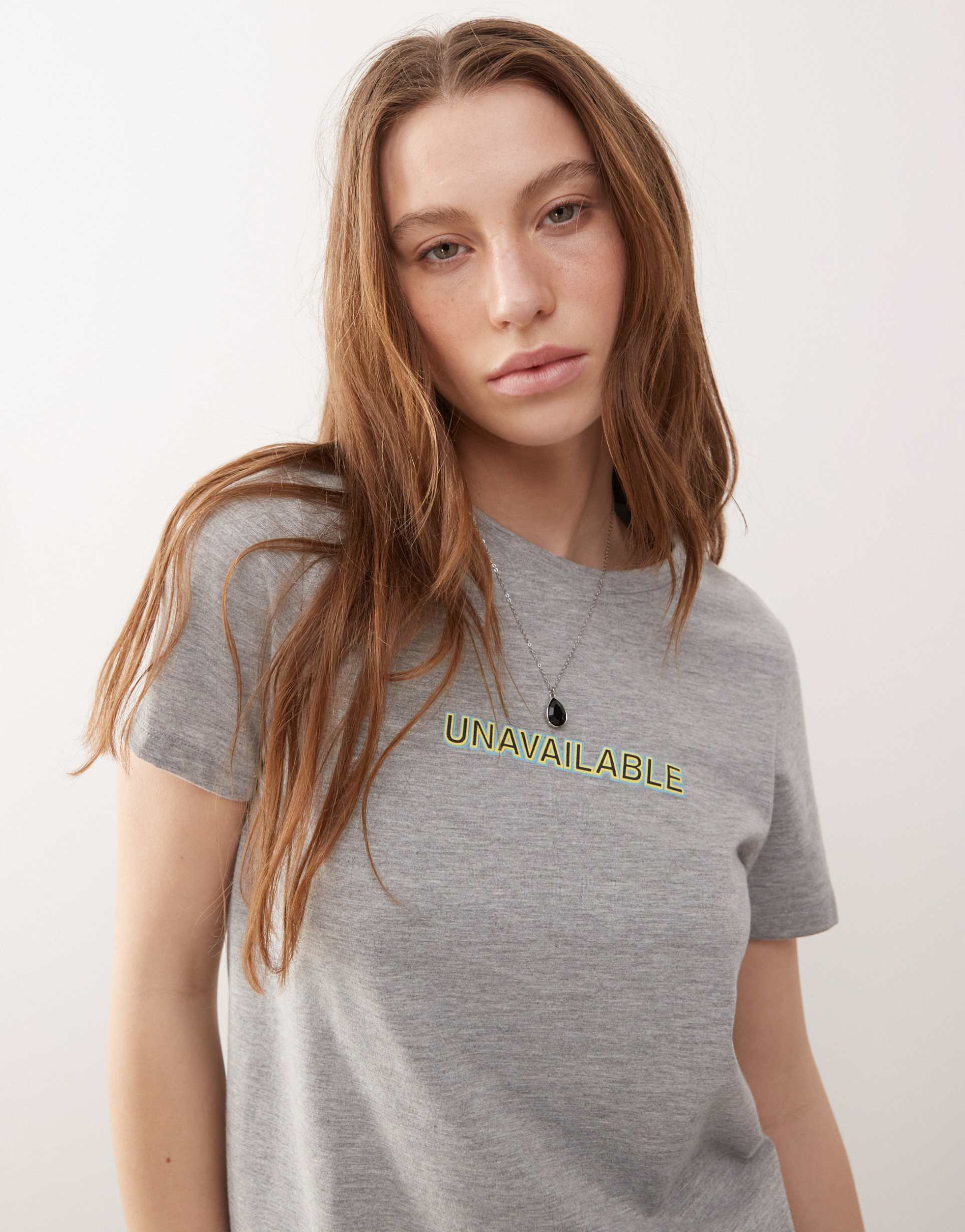 motel saki tee in gray heather