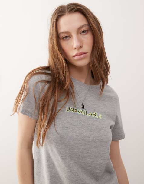Motel saki tee in grey marl - view 1