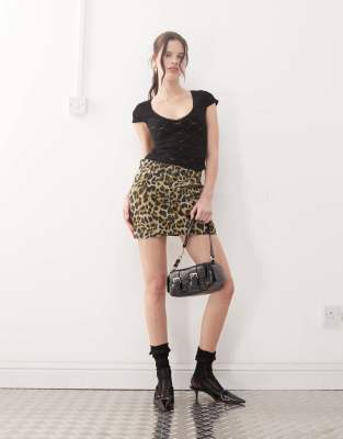 Motel Sanjana Lace Top In Black
