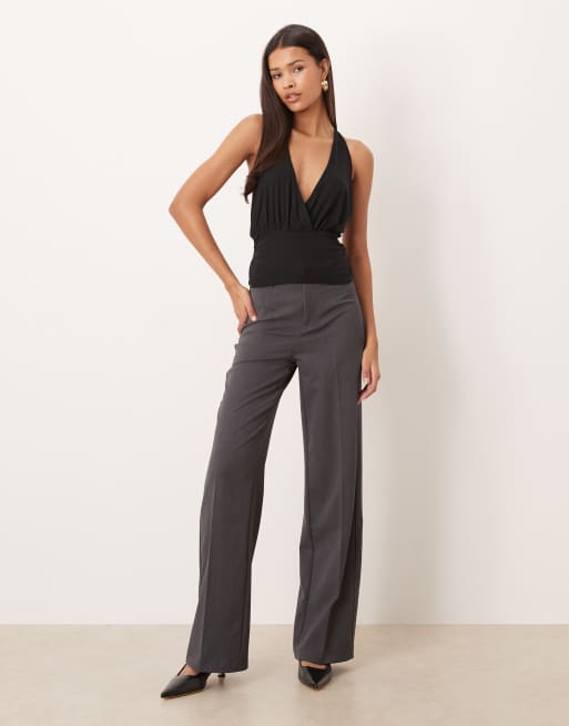 Motel Sherlyn halter top in black, 2 of 4