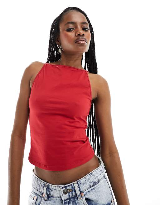 Red strappy on sale vest top