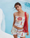 [Motel] Motel solay bali print cami in multi (part of a set) S MULTI