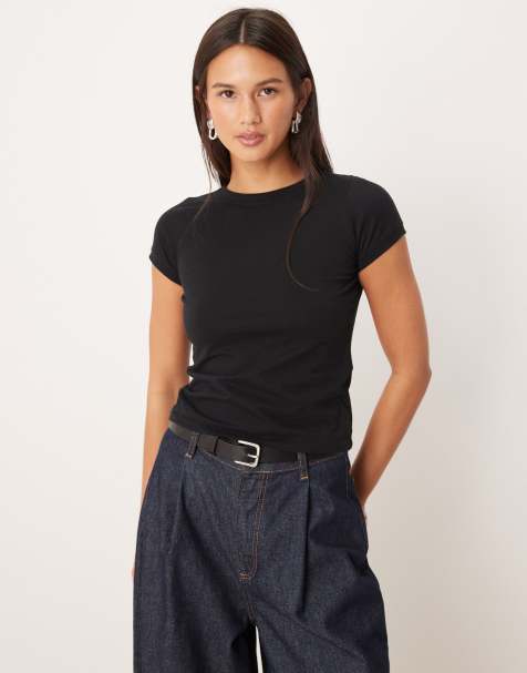 Motel - Sutin - T-shirt nera a maniche corte - view 1