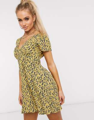 ditsy print tea dress