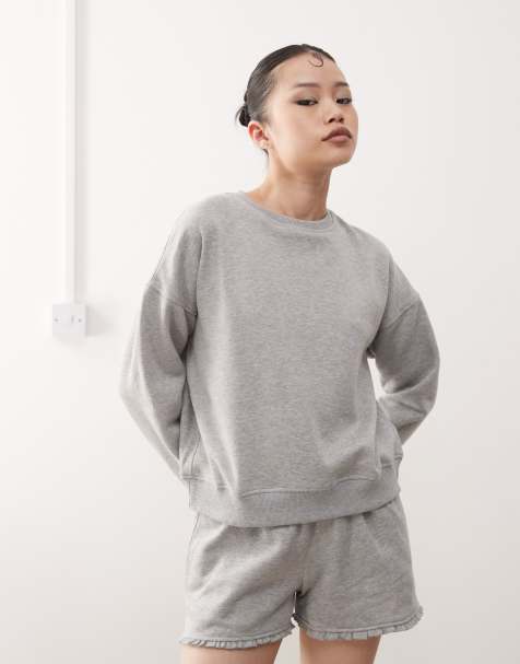 Motel tedasa crew neck sweater co-ord in grey - view 1