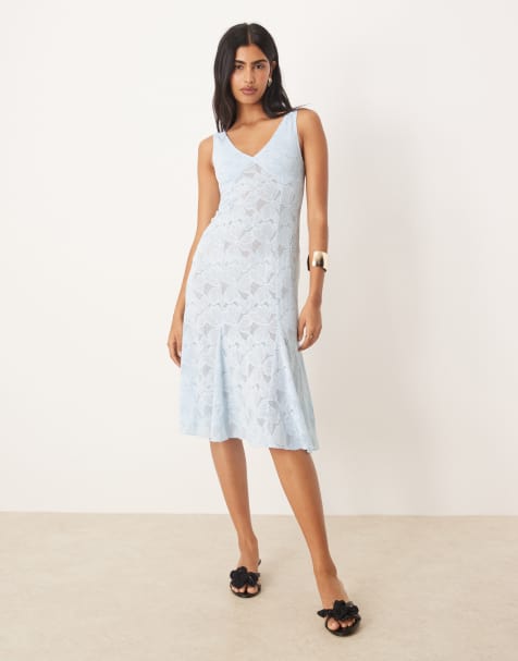 Motel valea midi dress in ice blue - view 1