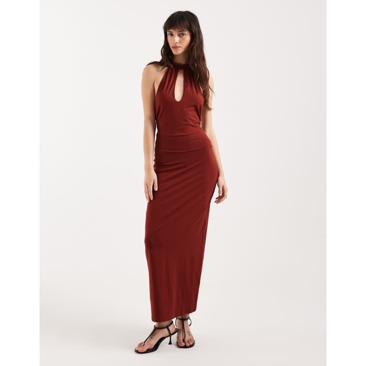 slim fit dress slacks Halter Keyhole Neckline Illusion Train Fur Trim Appliques Mermaid Prom Dresses