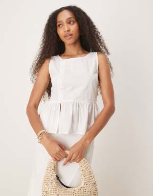 Motel Yoko Button Detail Blouse