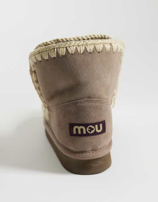 Mou 18 Stiefel aus Wildleder mit Shearling-Futter in Elefantengrau, 4 von 4