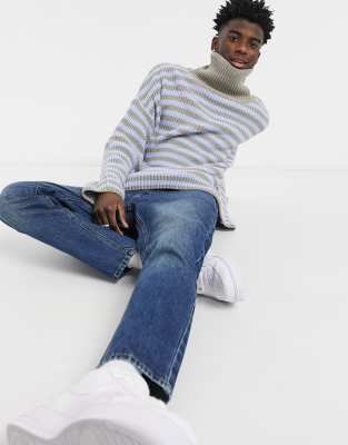 Mørk blåvaskede stive vintagejeans fra ASOS DESIGN