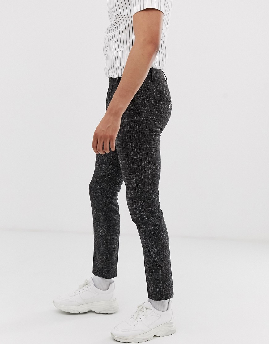 Mørkegrå slim-fit bukser fra Lockstock