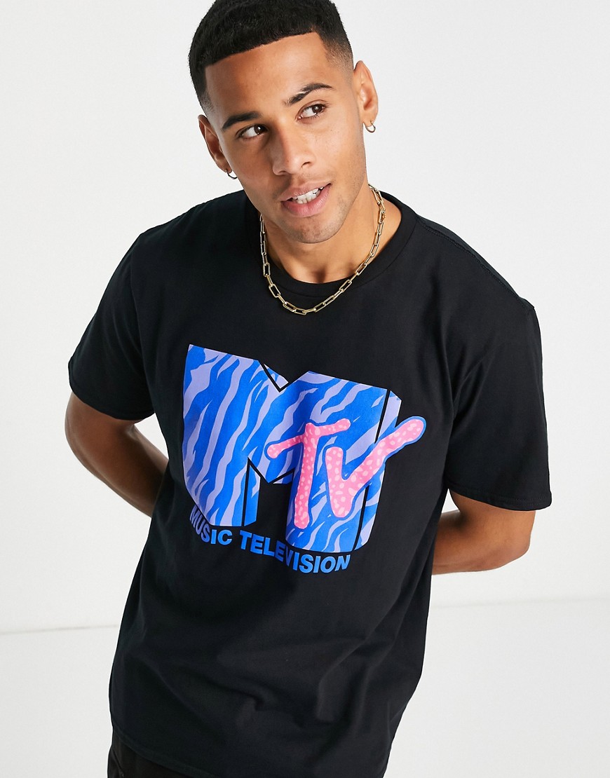 MTV oversized t-shirt in black