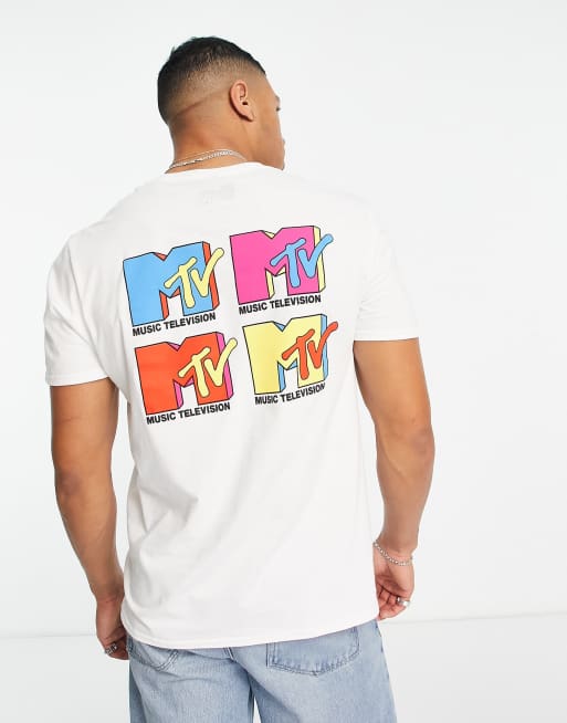 MTV oversized t shirt in white