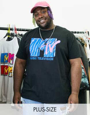 MTV Plus oversized t-shirt in black | ASOS