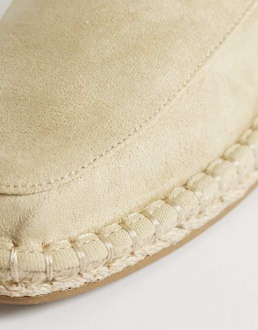 Mules color piedra con detalle estilo alpargata de ASOS DESIGN, 3 de 4