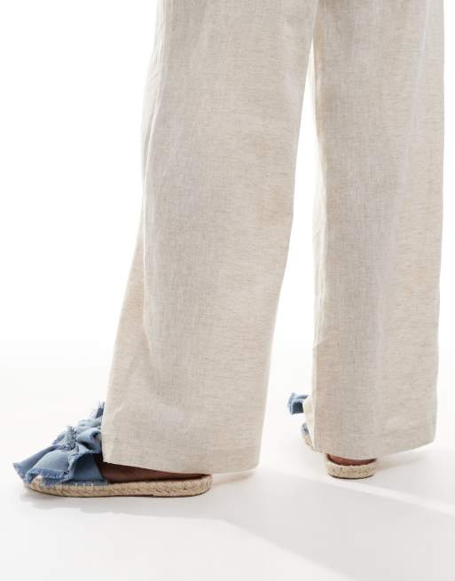 Mules estilo alpargatas con detalle de lazo de denim Jem de ASOS DESIGN, 4 de 4