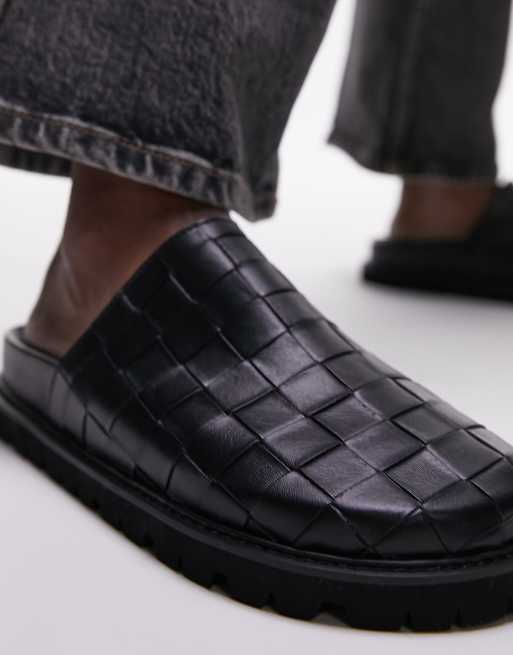 Mules negras con diseño entretejido Beau de Topshop, 4 de 4