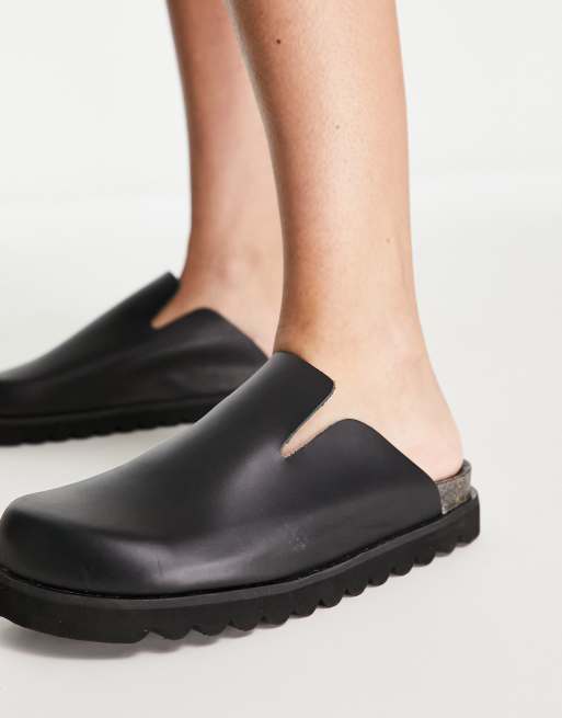 Mules negras con suela en contraste Baylorr de Bronx