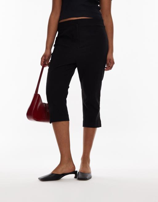 Mules negras de tacón medio con puntera cuadrada de cuero premium Audrey de Topshop, 2 de 4