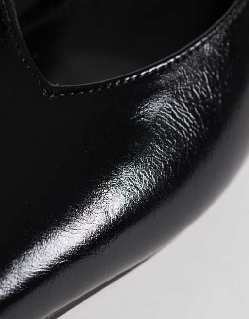 Mules negros de tacón bajo con puntera fina Surprise de ASOS DESIGN, 2 de 4