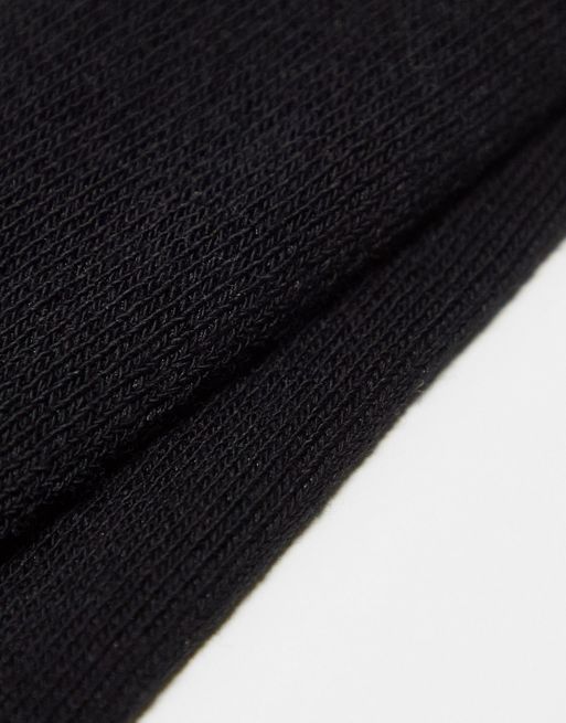Pack de 5 pares de calcetines tobilleros negros con planta de tejido de  rizo de ASOS DESIGN