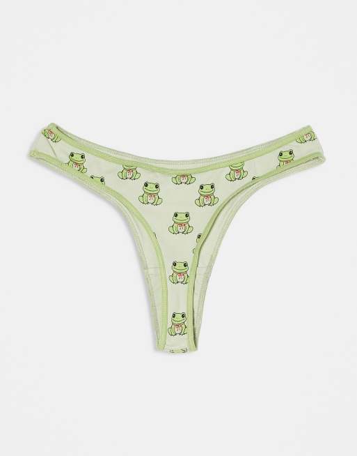 Multipack de braguitas con estampado gráfico de rana de punto de algodón de Daisy Street, 2 de 4