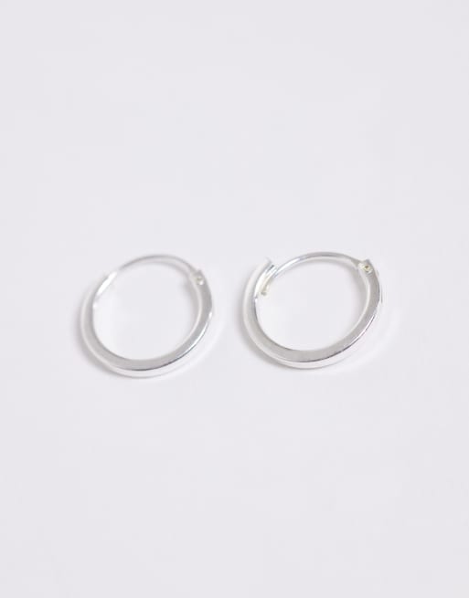 Multipack de pendientes de aro 8 y 10 mm de plata de ley de Kignsley Ryan, 4 de 4