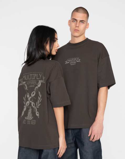 Multiply Apparel – All You Need – Oversize-T-Shirt in türkischer Kaffee - view 1