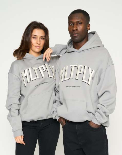 Multiply Apparel – Community – Oversize-Kapuzenpullover in ultimativem Grau - view 1