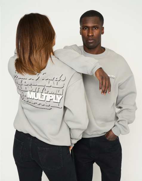 Multiply Apparel - Compassion - Felpa oversize grigia - view 1
