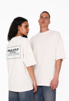 Multiply Apparel - Designation - Oversize-T-Shirt in Wollweiß