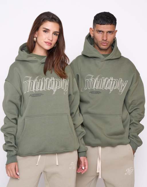 Multiply Apparel – Dribble – Oversize-Kapuzenpullover in Kleeblattgrün