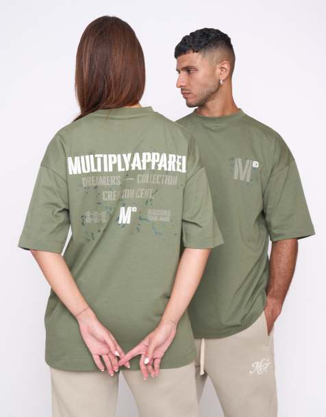 Multiply Apparel - Drill - T-shirt oversize color quadrifoglio - view 1