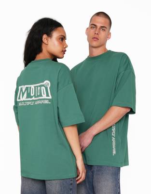 Multiply Apparel - Edge - Oversize-T-Shirt in Grün