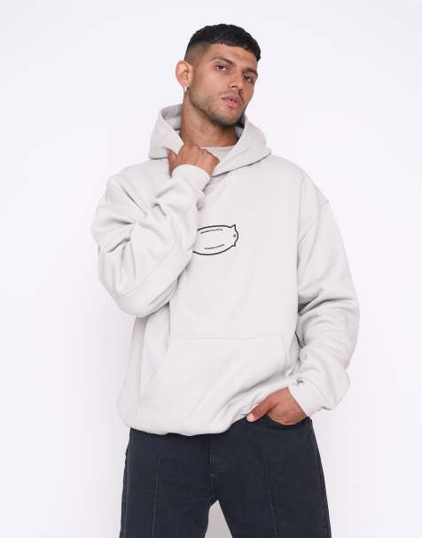 Multiply Apparel - Faculty - Felpa oversize con cappuccio color tortora - view 1